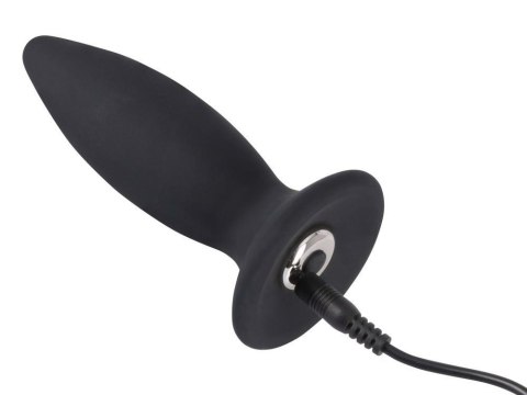 Wibrujący korek analny Black Velvets Recharge Plug S 11 cm