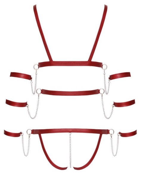 Bad Kitty Strap Body red XL