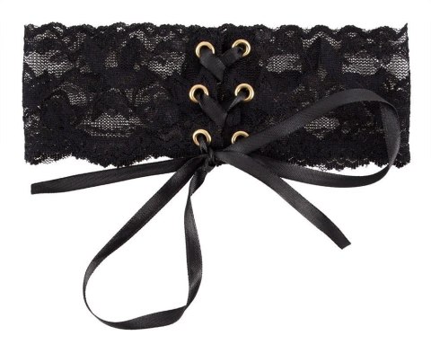 Choker sznurowany ORION z koronki black