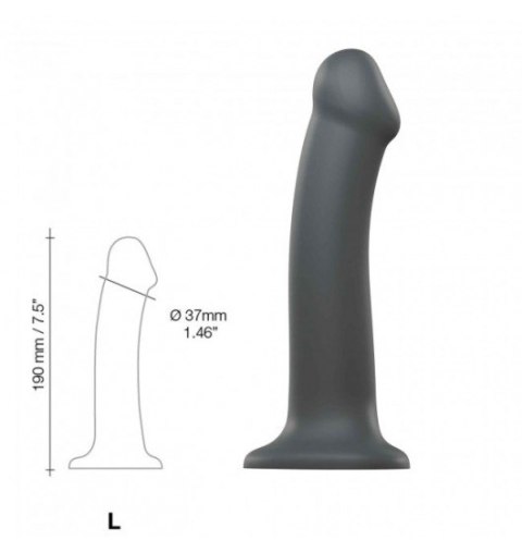 Dildo Mono Density Matte Grey L