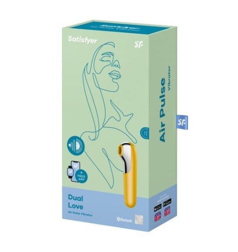 Wibrator Łechtaczkowy Dual Love Yellow incl. Bluetooth & App Satisfyer