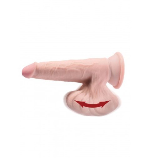 King Cock 3D Cock Swinging Balls 6 Inch