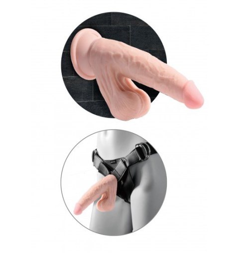 King Cock 3D Cock Swinging Balls 6 Inch