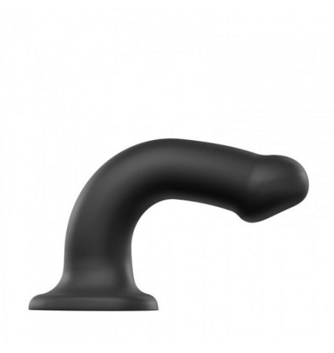 Silicone Bendable Dildo Double Density Black L