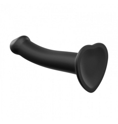 Silicone Bendable Dildo Double Density Black L