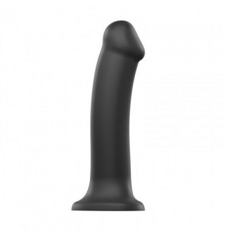 Silicone Bendable Dildo Double Density Black XL