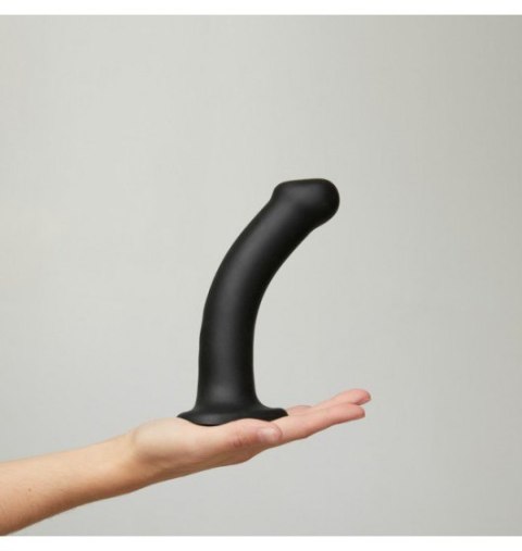 Silicone Bendable Dildo Double Density Black XL