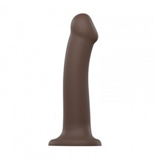 Silicone Bendable Dildo Double Density Chocolate L