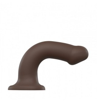 Silicone Bendable Dildo Double Density Chocolate L