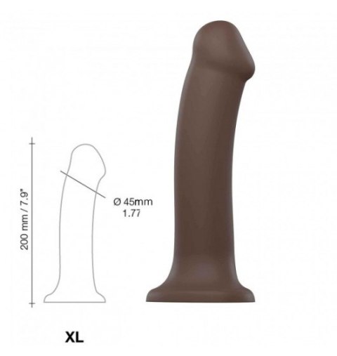 Dildo Sztuczny Penis Strap on me Chocolate XL z przyssawką