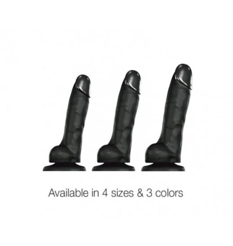 Soft Realistic Dildo Black L