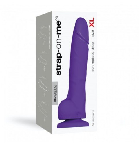 Soft Realistic Dildo Purple XL