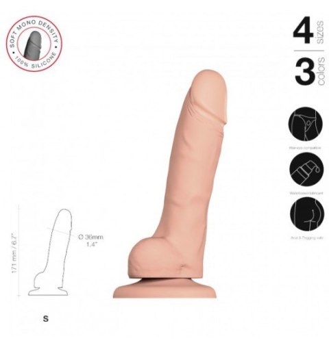 Dildo Sztuczny Penis Strap on me rozmiar S cielisty z przyssawką