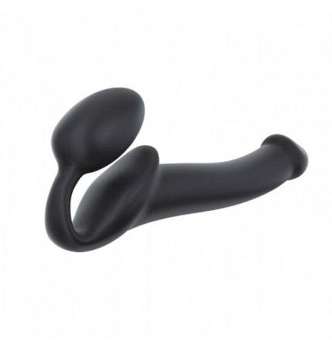 Dildo Strap on Bendable Black rozmiar M