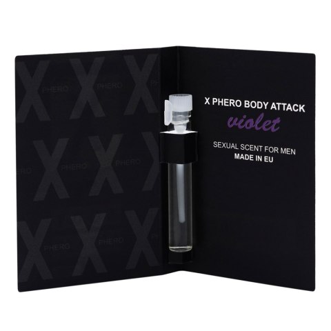 Feromony dla mężczyzn Body Attack Violet For Men 1Ml Aurora
