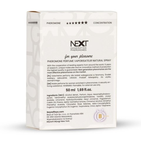 Feromony dla kobiet Next ""X"" 50 ml Femme Miyoshi Miyagi