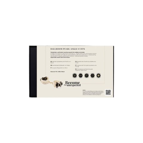 Kajdanki na kostki BDSM Ballroom Pearl Ankle Cuffs Guilty Pleasure