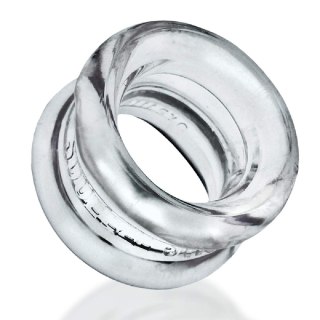 Naciagacz jąder [SIL/TPR] SQUEEZE SHORT Ballstretcher Clear Oxballs