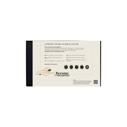 Obroża BDSM Luminious Pearl Leash And Collar Guilty Pleasure