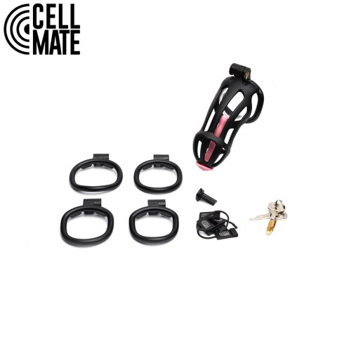 Pas cnoty Centurion Chastity Cage Black Size 1 CELLMATE