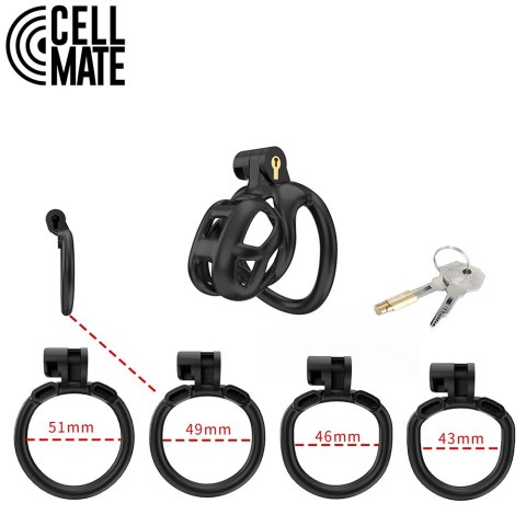 Pas cnoty Guardian Chastity Cage Black Size 0 CELLMATE