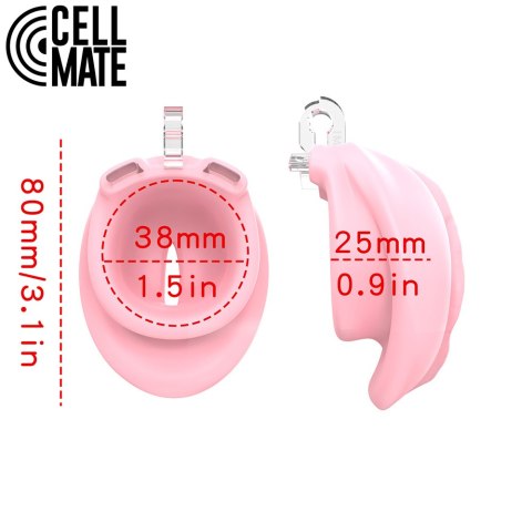 Pas cnoty Pussyfyer Chastity Cage Pink CELLMATE