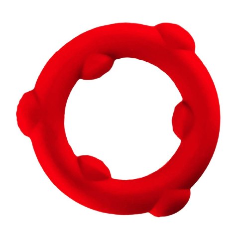 Pierścień erekcyjny [SIL] SPINNER Cockring Red Oxballs