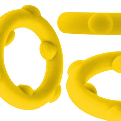 Pierścień erekcyjny [SIL] SPINNER Cockring Yellow Oxballs