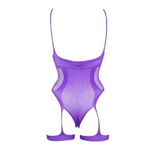 Body Open-Cup Strappy Teddy Purple OS Le Desir