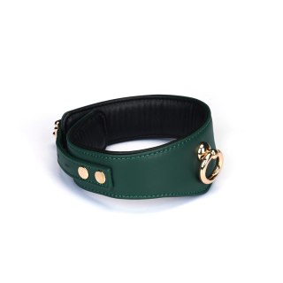 Obroża Mossy Chic Leather Curved Collar Liebe Seele