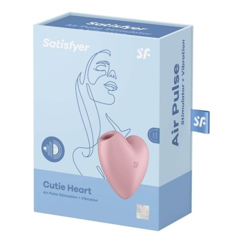 Stymulator łechtaczki Cutie Heart Light Red Satisfyer