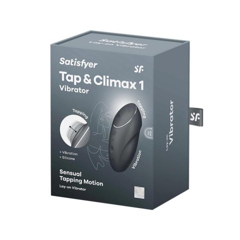 Stymulator łechtaczki Tap & Climax 1 grey Satisfyer