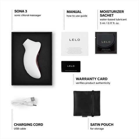 Stymulator łechtaczki sterowany aplikacją Sona 3 Cream LELO