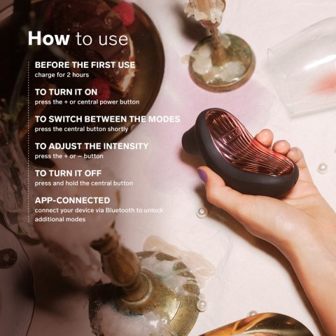 Stymulator łechtaczki sterowany aplikacją Sona 3 Cruise Black LELO