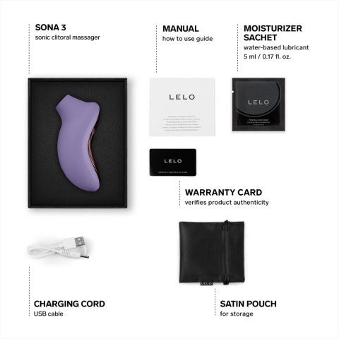 Stymulator łechtaczki sterowany aplikacją Sona 3 Violet Dusk LELO