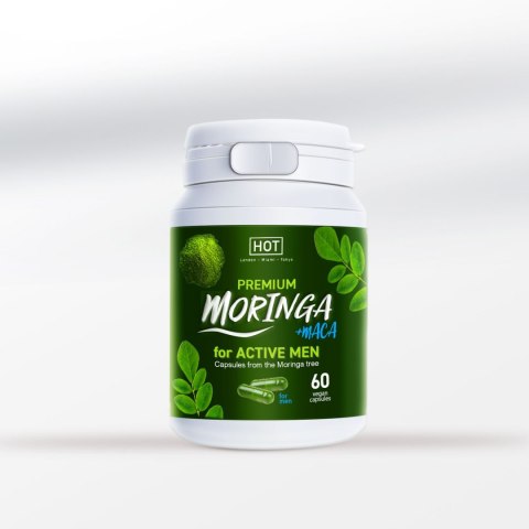 Suplement dla mężczyzn Premium Moringa Active Men Caps 60 Stk. Hot