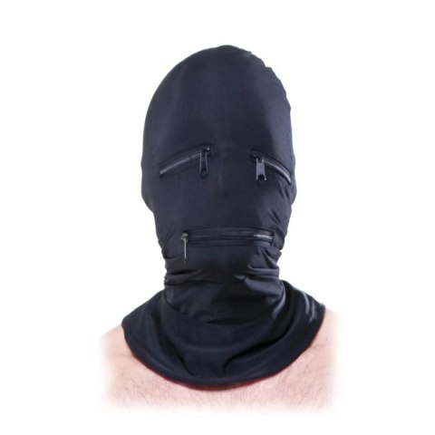 Kaptur z zamkami Zipper Face Hood Fetish Fantasy Series