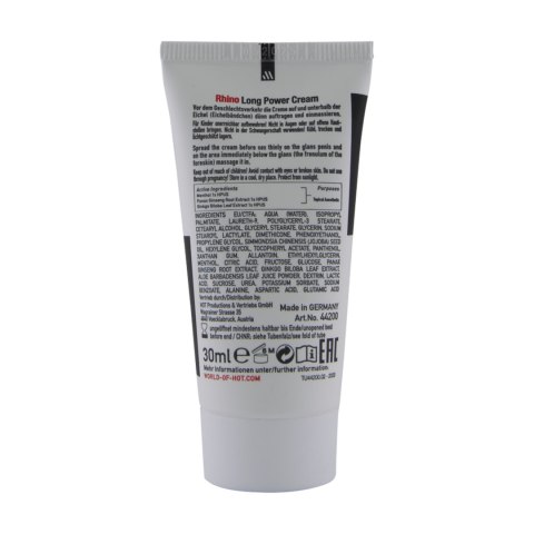 Krem opóźniający Rhino Long Power Cream 30ml Hot