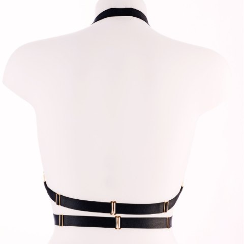 Otwarty biustonosz FAUSTINA II-Cupless Triangle Bra Deluxe Kinky Diva