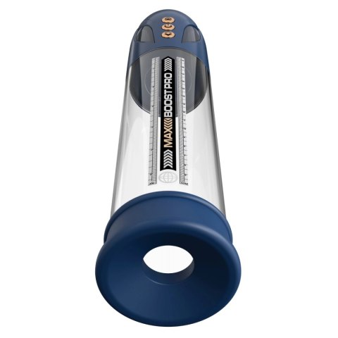 Pompka do penisa Max Boost Pro Flow - Blue/Clear Pump Worx