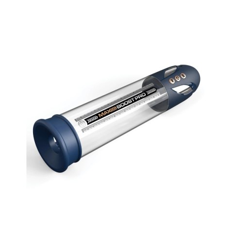 Pompka do penisa Max Boost Pro Flow - Blue/Clear Pump Worx