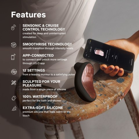 Stymulator łechtaczki sterowany aplikacją Sona 3 Cruise Plum LELO