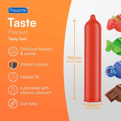 Pasante Blueberry Blast Condoms Bulk Packs 144 pcs