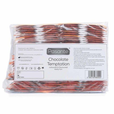 Pasante Chocolate Condoms Bulk Packs 144 pcs