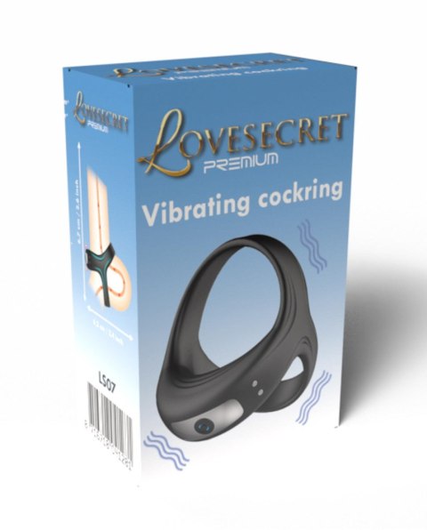 Pierścień erekcyjny 3w1 z wibracjami Lovesecret