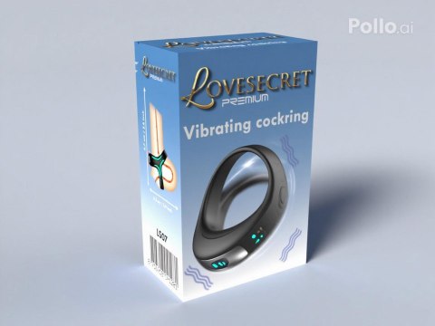 Pierścień erekcyjny 3w1 z wibracjami Lovesecret