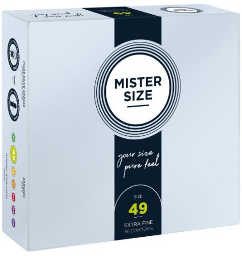 Mister.Size 49 mm Condoms 36 Pieces