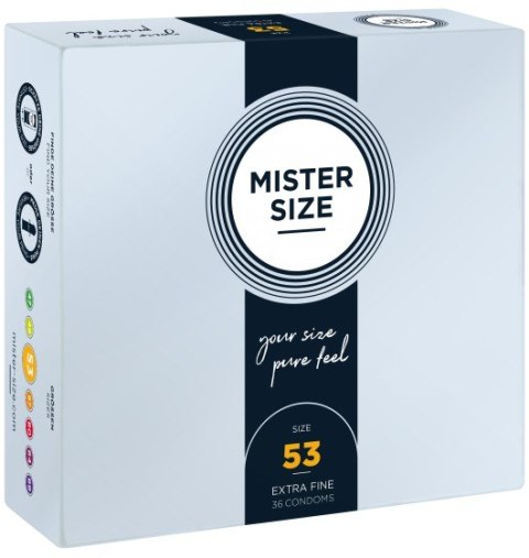 Mister.Size 53 mm Condoms 36 Pieces