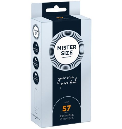 Mister.Size 57 mm Condoms 10 Pieces