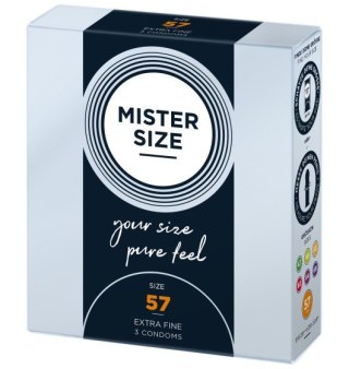 Mister.Size 57 mm Condoms 3 Pieces